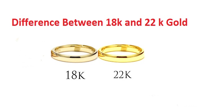 difference between 18k and 22k gold